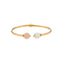 22K Gold Bangle W/ Facing ball acents - Virani Jewelers