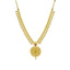 22K Yellow Gold Uncut Diamond Mango Necklace W/ 9.59ct Uncut Diamonds, Emeralds, Rubies & Drop Pearl - Virani Jewelers