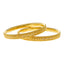 22K Yellow Gold Artisan Bangle Set of 6 (106.1 grams)