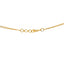 22K Multi-Tone Gold Beaded Pendant Chain (14.8gm)