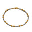 22K Multi Tone Gold Bracelet W/ Detailed Gold Ball Beads - Virani Jewelers