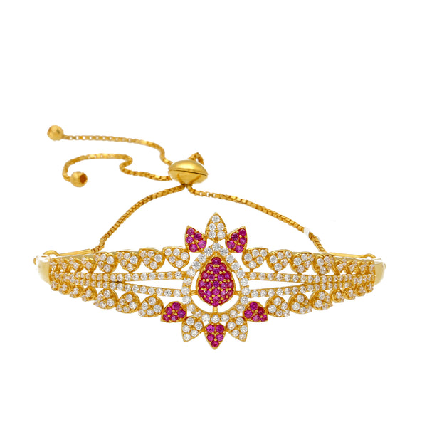 22K-Yellow-Gold-Adjustable-Bracelet-w/ Purple-CZ-Stones | 


Our 22K Yellow Gold Adjustable Flora Bracelet w/ CZ stones will add the right amount of elegan...