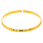 22K Yellow Gold Bangle Kada for Kids W/ Slightly Faceted Frame - Virani Jewelers