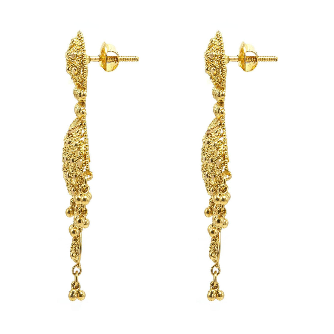 Lacrima Brioche Inspiring Gold Earrings - Queen Glow Jewelry