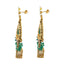 22K Yellow Gold JhumkiDrop Earrings W/ Rubies, Emeralds, Pearls, Kundan & Antique Finish Pendants - Virani Jewelers