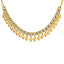 22K Yellow Gold Kundan Necklace & Earrings Set W/ Hanging Pearls, 59.1g - Virani Jewelers