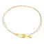 22K Muti-Tone Gold Rope Anklets (9 grams)