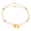 22K Multi-Tone Gold Beaded Anklets (10.2 grams)