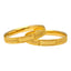 22K Yellow Gold Artisan Bangle Set of 6 (91.7 grams)