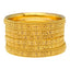 22K Yellow Gold Artisan Bangle Set of 6 (91.4 grams)