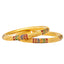 22K Yellow Gold Meenakari Bangle Set of 6 (109.7gm)