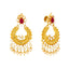 22K Yellow Gold Chandbali Earrings (12.4 grams)