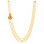 22K Yellow Gold Beaded Temple Jewelry Set