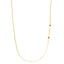 22K Yellow Gold Two Bead Mugappu Chain