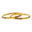 22K Yellow Gold Meenakari Pipe Bangle (85 grams)