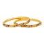 22K Yellow Gold Thin Meenakari Bangles (43.2 grams)