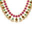 22K Yellow Gold, Gemstone, and Pearl Necklace (108.7gm)