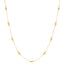 22K Multi-Tone Gold Pari Beaded Chain Necklace