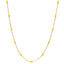 22K Multi-Tone Gold Diya Beaded Chain