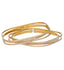 22K Multi-Tone Gold Layered Bangle Set (50.4gm)