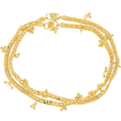 22K Yellow Gold Anklet Set of 2 (26.5gm)