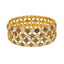 22K Yellow Gold & CZ Temple Bangle Set (50.4gm)