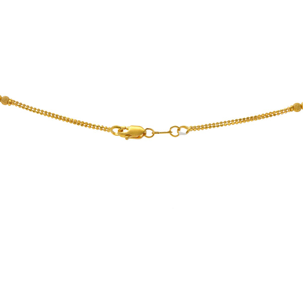 22K Yellow Gold Ball Beads Chain (14.3 Grams)