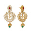 22K Yellow Gold Jeweled Chandbali Earrings (28.3gm)