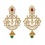 22K Yellow Gold Jeweled Chandbali Earrings (28.3gm)