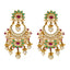 22K Yellow Gold Jeweled Chandbali Earrings (22.6gm)