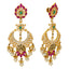 22K Yellow Gold Jeweled Chandbali Earrings (25.8gm)