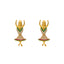 22K Yellow Gold & Dancing Jhumka Earrings (12.9gm)