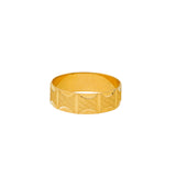 22K Yellow Gold Ring (3.5gm) | 


This minimal 22k gold ring uses lightly engraved details to create shape and texture that is s...