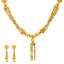 22K Yellow Gold Chains & Beads Jewelry Set (50gm)