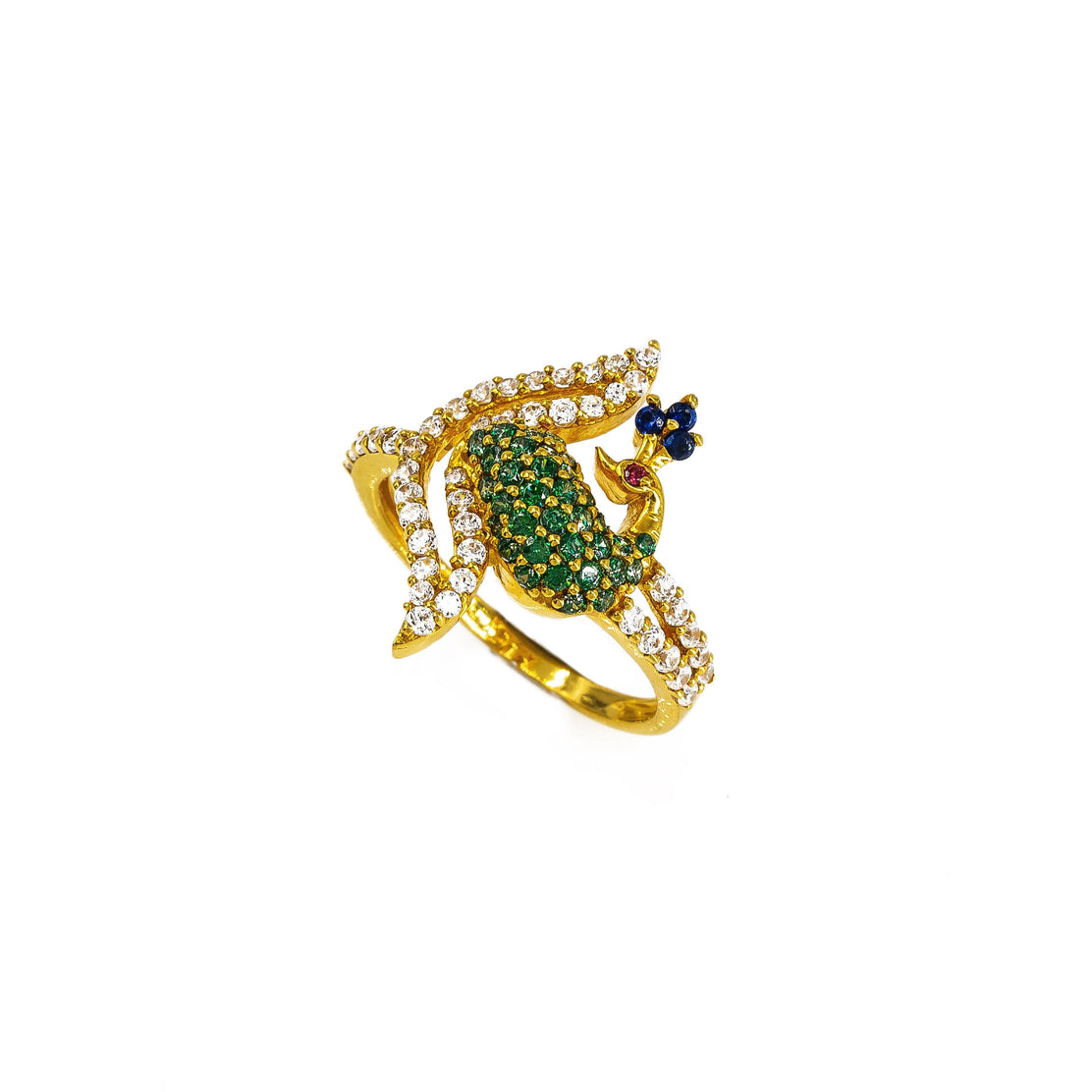 Senco Gold & Diamonds Peacock Chroma Diamond Ring : Amazon.in: Jewellery
