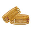 22K Antique Gold Bangle Set (79.6gm)