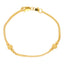 22K Yellow Gold Link Bracelet w/ Beads (5.7gm)