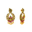 22K Antique Gold Chandbali Earrings (21.3gm)