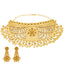 Meenakari Choker Set in 22K Yellow Gold (110.9gm)