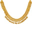 22K Yellow Gold Simple Beaded Choker Set (76.2gm)