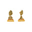 22K Antique Gold Jhumka Earrings (19.5gm)