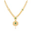 Jaya Jewelry Set w/ 22K Yellow Gold & Emeralds (77.8gm)