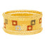 22K Yellow Gold Meenakari Bangle Set (97.1 grams)