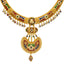 22K Gold Meenakari Jewelry Set (87.8gm)