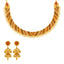 22K Yellow Gold Meenakari Jewelry Set (62.3gm)