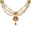 22K Yellow Gold Meenakari Pendant Set (58.2gm)