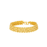 22K Yellow Gold Link Bracelet For Men (33.5gm) | 
The stylish link design of this 22k yellow gold bracelet for men is the perfect mix of suave and...