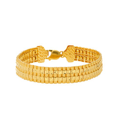 22K Yellow Gold Link Bracelet For Men (67.1gm)