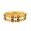 22K Gold Meenakari Pipe Bangle Set of 2 (70.2gm)