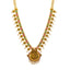 22K Yellow Gold & Gemstone Ram Parivar Necklace (106.4gm)